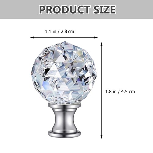 Lampshade Decorative Crystal Holder Bed Post Finials Knobs - Bild 5 von 11