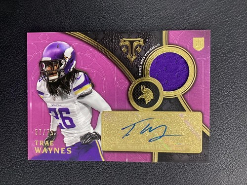 2015 Topps Triple Threads #TTRAR-TW Trae Waynes Rookie Auto Relic Purple /75