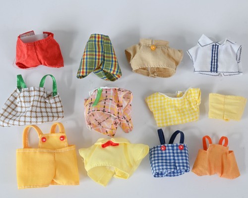 Sylvanian clothing bundle 5. dungarees shirt shorts boy father Calico Critters
