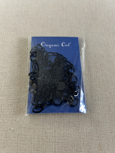 Authentic Origami Owl CN5036 Black 32" Flat Oval Link Custom Chain "NIP" - Picture 1 of 4