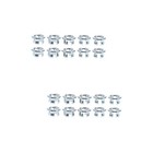 40 Pcs Sink Overflow Rings Hollow Rings Sink Accessories Home Overflow Ring