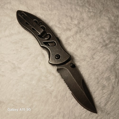 RUK0175GYS SHARK® assisted Open Knife with Distressed Oxide Finish - Picture 2 of 12