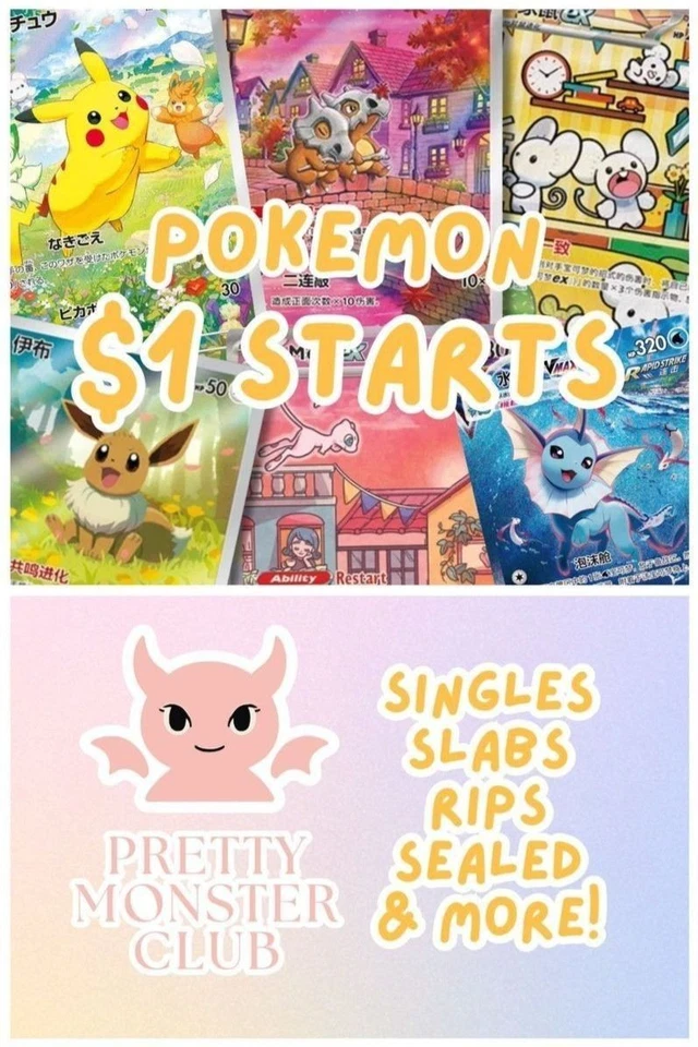 🔥 $1 STARTS POKEMON SINGLES TAG TEAMS SLABS RIP AND SHIP AND MORE! 🔥