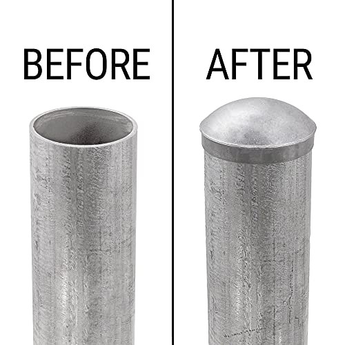 Maschendrahtzaun 4" Rundkuppel Außenpfostenkappen | Aluminiumdruckgusskappen | - Bild 4 von 8