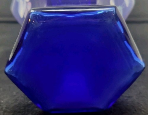 Fenton Glas 1998 Kobaltblau 75th Anniversary Vase signiert & handbemalt #125G - Bild 8 von 8