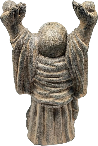 die vulkanische Stein Statue stehend Happy Buddha je - Bild 2 von 2