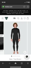 Brand New Vissla 7 seas wetsuit No Logo 4/3 MS
