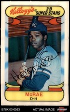1978 Kellogg's #20 Hal McRae Royals 8 - NM/MT
