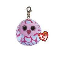 Ty Squish A Boos, Pinky, Eule, Clip, Ca 10 Cm