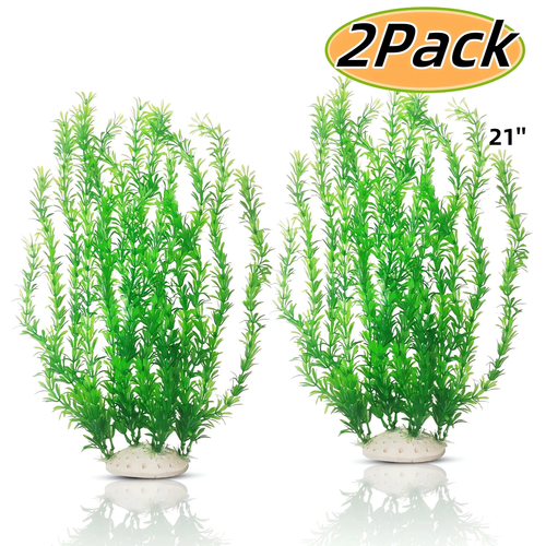 Aquarium Decor, Tall Aquarium Plastic Plants ,21 Inches Artificial Water Fake Pl - Picture 12 of 12