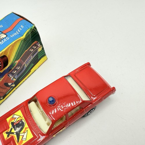 Matchbox Superfast 59 Mercury Fire Chief con casco y ejes etiquetas en caja - Imagen 4 de 14