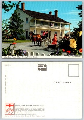 Black Creek Pioneer Village Toronto Canada John Hinde Chrome Postcard Stagecoach