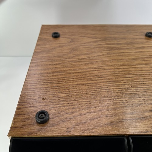 Almacenamiento de CD para 40 discos compactos organizador gabinete imitación madera 2 cajones - vintage - Imagen 13 de 24