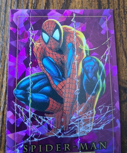 Spider-Man 2024 Marvel Masterpieces'92 Platinum #87 Purple Crystals ๐ - Picture 2 of 5