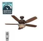 Southwind 52" Indoor LED Ceiling Fan - Venetian Bronze with Light Kit & Remote