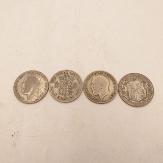 4 Half Crown Coins (h17)
