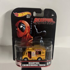 Hot wheels Marvel Deadpool Yellow ‘2017 Deadpool Chimichanga Food Truck •