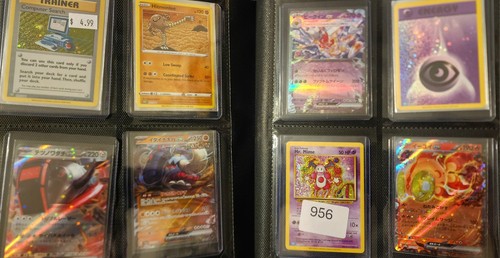 Pokemon Zippre Binder Red Toploader Binder With Ex And V Cards And Classic... - Bild 5 von 7