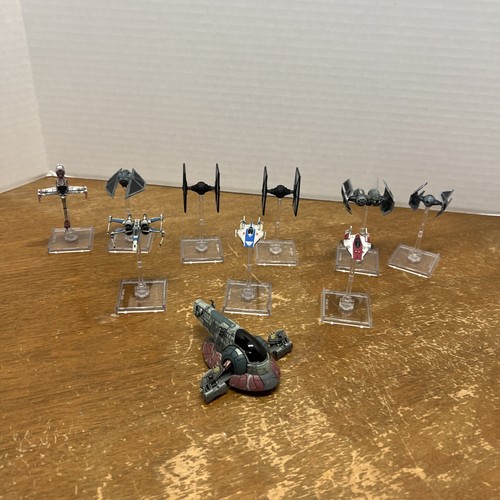 Star Wars X-Wing Miniatures Lot Of 10 Fantasy Flight Games