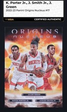 2022 Panini Origins Nucleus Porter Jr. Jalen Green Jabari Smith Jr. RC MBA AUTH