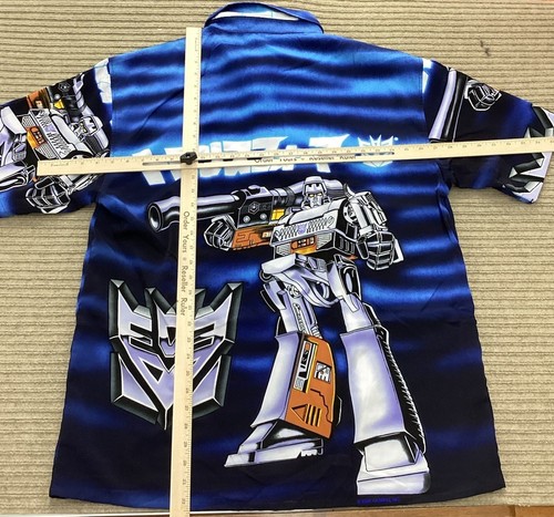 Vintage Transformers Megatron Herren Hemd XL Button Up Changes 2000 Hasbro - Bild 5 von 8