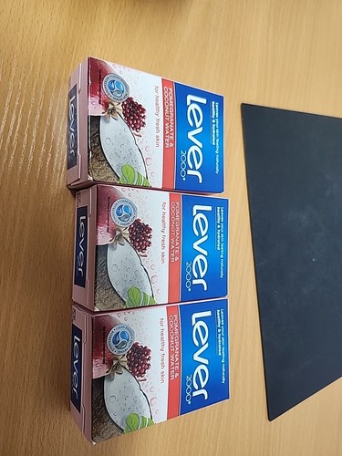 (3) Lever 2000 Bar Soap Pomegranate And Coconut Water 4 Oz - Picture 1 of 7