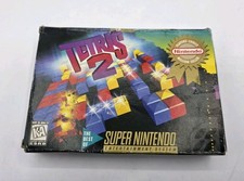 Tetris 2 Super Nintendo Snes Complete Tested Clean Cartridge 