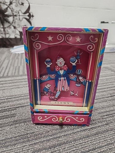 Vintage Otagiri Japan Tanzender Clown Spieluhr "Schick die Clowns" FUNKTIONIERT SUPER - Bild 1 von 8