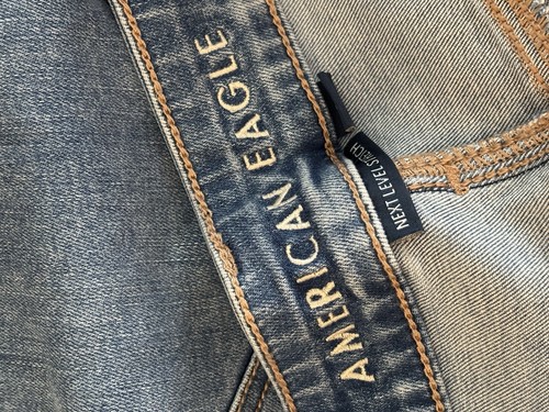 American Eagle Women's Size 12 Short Distressed Stretch Skinny Jeans - Picture 7 of 9