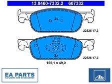 Brake Pad Set, disc brake for DACIA RENAULT ATE 13.0460-7332.2