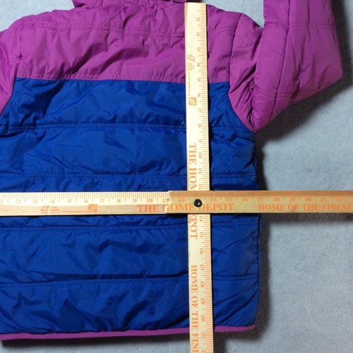 Giacca reversibile Eddie Bauer bambino ragazzo Med (10/12) marrone sherpa magenta puffer - Foto 8 di 23