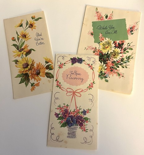 Vintage Satin Splendor Greeting Cards From The Coronation Collection Get Well - Picture 2 of 11
