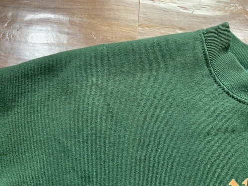 VTG Ducks Unlimited Sweatshirt Hunting USA Made Sz Large Crewneck Bird Dog Green - Picture 8 of 14