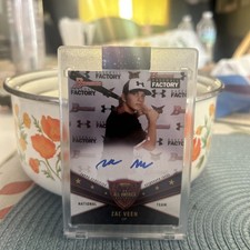 Zac Veen 2019 Bowman Auto Baseball Factory Under Armour All-American Rockies