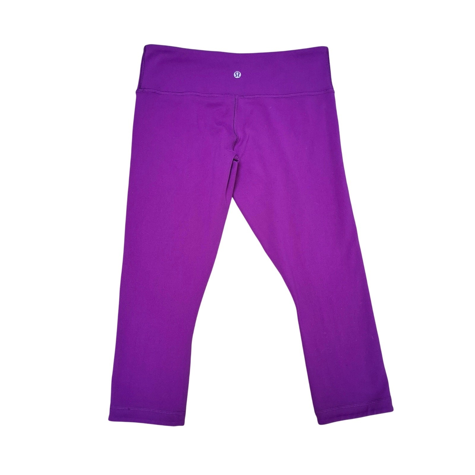 Lululemon Leggings Purple Black Reversible Cropped 22'' US 8 UK 12 Hidden Pocket