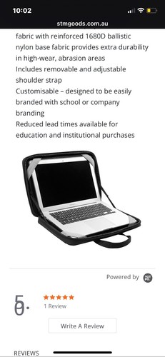 STM ACE Always On Cargo kommerzielle Laptoptasche für 11-12 Zoll Geräte - schwarz - Bild 5 von 5