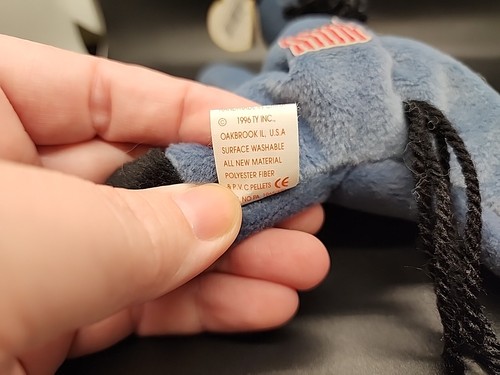 Righty & Lefty Ty Beanie Baby - Elefante asino patriottico politico 1995 e 1996 - Foto 6 di 14