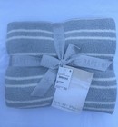 Barefoot Dreams CozyChic Double Stripe Blanket 45x60”  New In Package Blue Cream