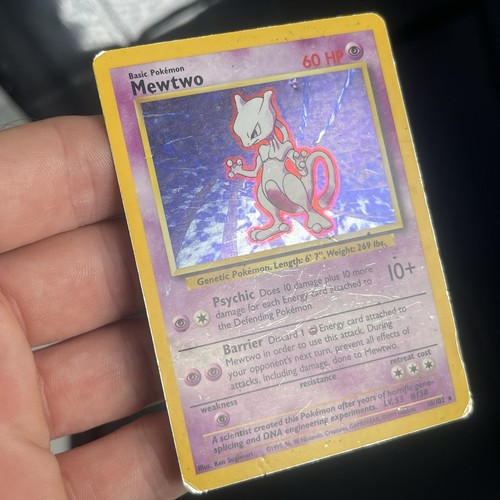Mewtwo 10/102 Base Set Holo Pokémon Card HP - Foto 13 di 13