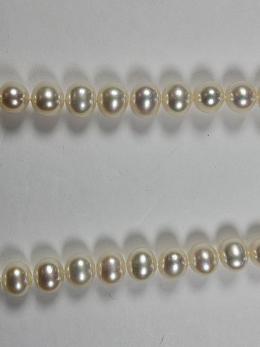 Freshwater Pearl 8.5-9mm Sterling Silver Necklace - Afbeelding 9 van 14