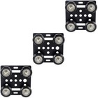 3pcs Aluminum Profile Pulley V Wheel Plate European 3D Printer Part Accessories