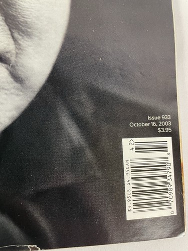 Rolling Stone Magazin 16. Oktober 2003 Johnny Cash Newstand - Bild 2 von 6