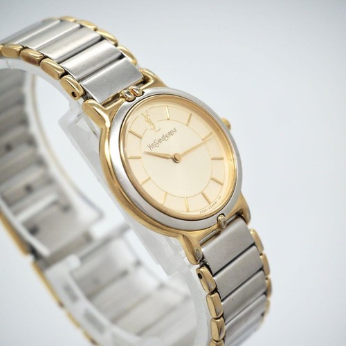 Yves Saint Laurent Women's Watch Champagne Gold Genuine Authentic - Picture 2 of 8