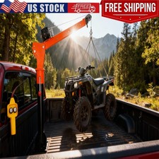 Electric Pickup Truck Jib Crane Truck Bed Crane Jib Crane 1100lb with 3500 Winch
