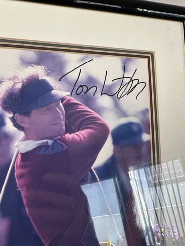 Signed Tom Watson Autographed Framed & Matted Golf Photo PGA Player of the Year - Picture 3 of 10