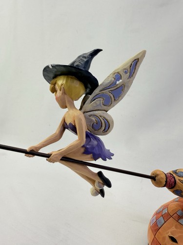 Jim Shore Disney Traditions Pixie prende il volo campanellino strega zucca e scatola - Foto 12 di 16