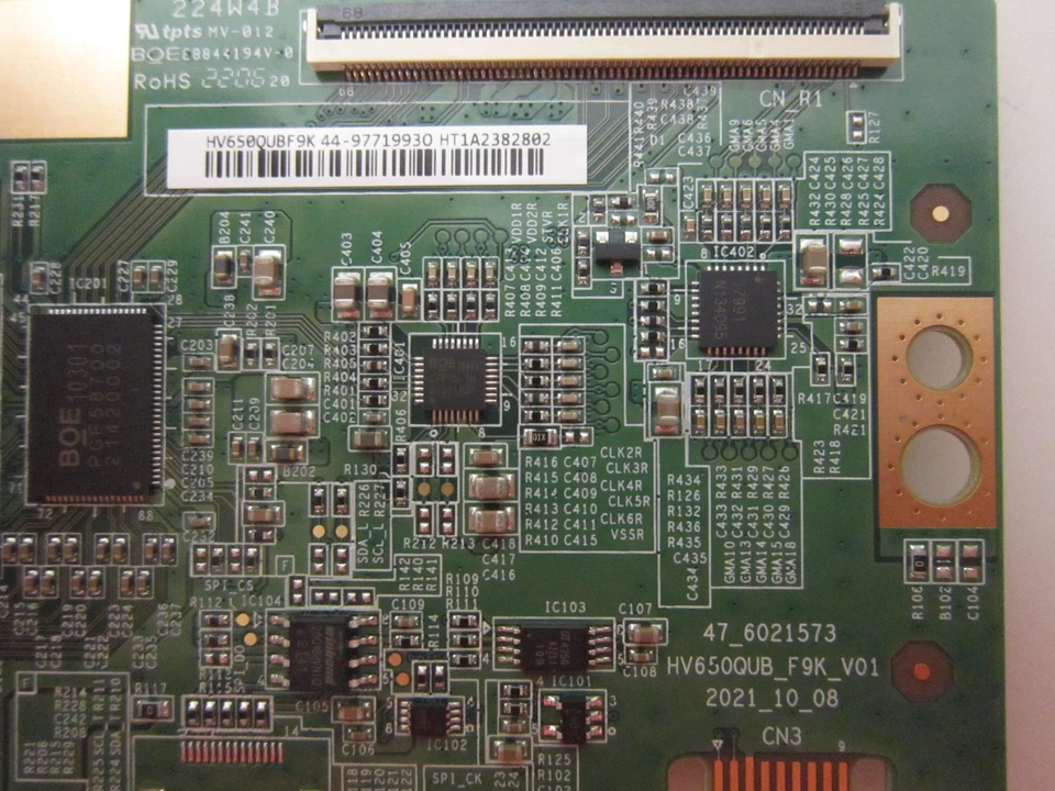 Placa T-Con Sony KD-65X80K 1-014-109-11 (47-6021573) - Phillips 65PFL4864/F7W Foto 2 de 4