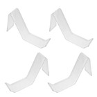  4 Pcs Shoe Rack Sneakers Display Stand Clear Shelf Acrylic for Shops