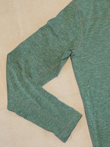 prAna leichter 1/4-Reißverschluss Pullover grün Stehkragen Stretch atmungsaktiv Herren Large - Bild 17 von 18