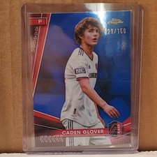 Caden Glover 2024-25 Topps Chrome MLS Blue Refractor #29/150 St. Louis City SC